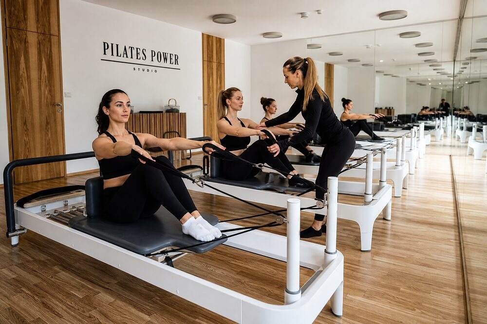Jak často cvičit Pilates – skupinová lekce na reformerech v Pilates Power Jak často cvičit Pilates – skupinová lekce na reformerech v Pilates Power