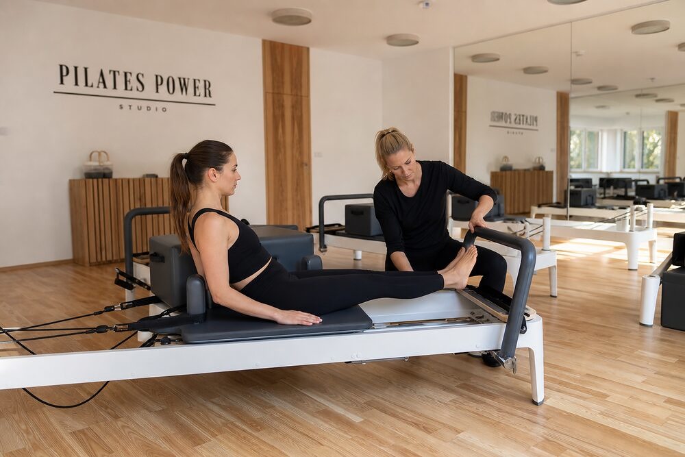 Reformer Pilates pro začátečníky – první lekce s lektorkou v Pilates Power Reformer Pilates pro začátečníky – první lekce s lektorkou v Pilates Power